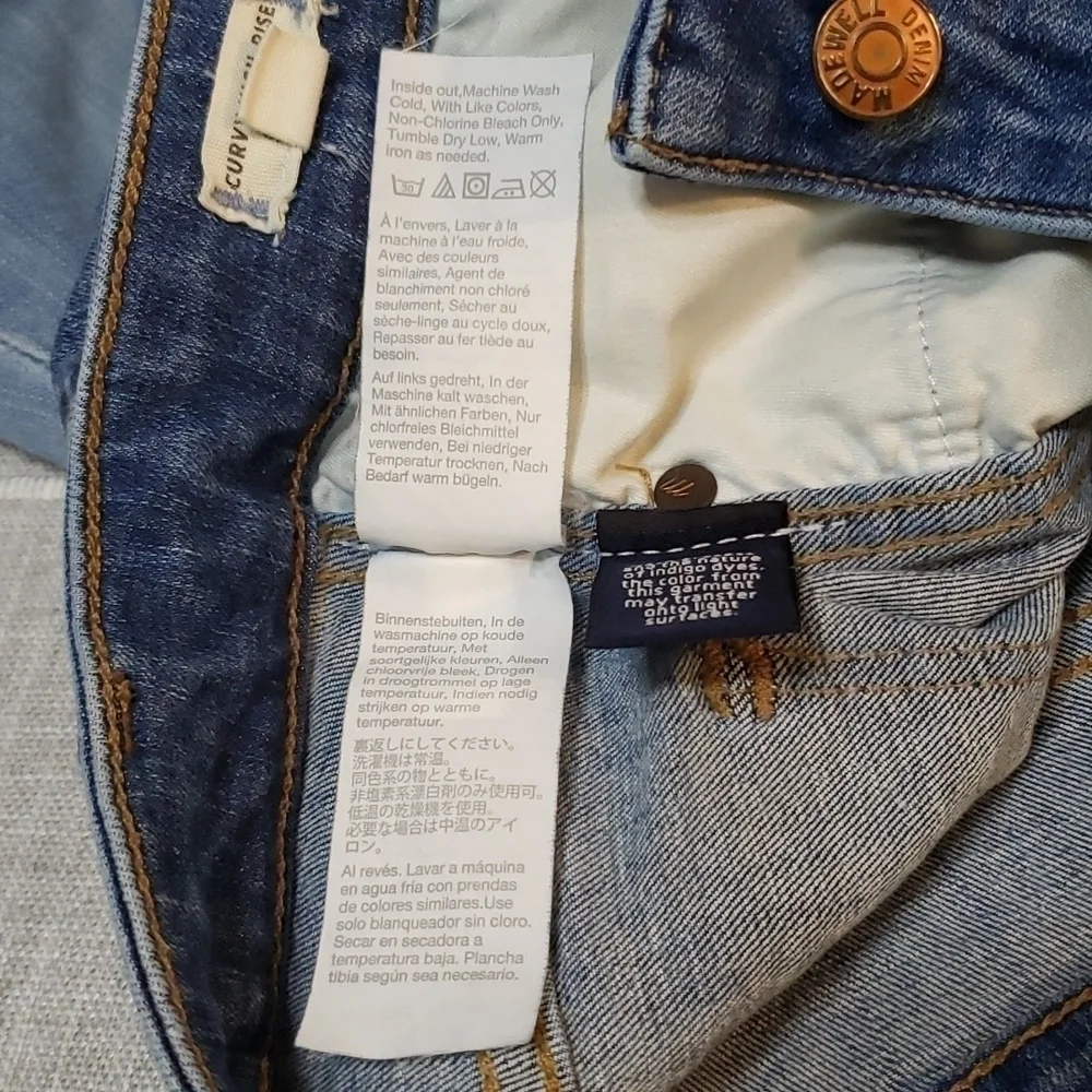 Madewell Curvy High-Rise Skinny Jeans: Drop Step-Hem,Size 24